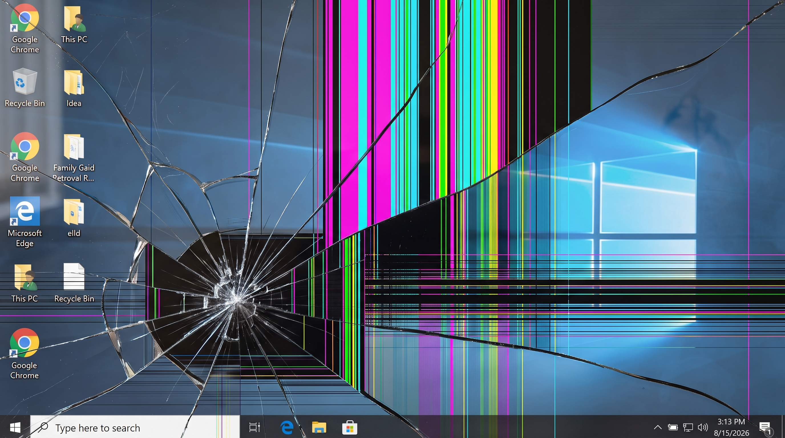Broken Screen LCD Glass Crack Prank